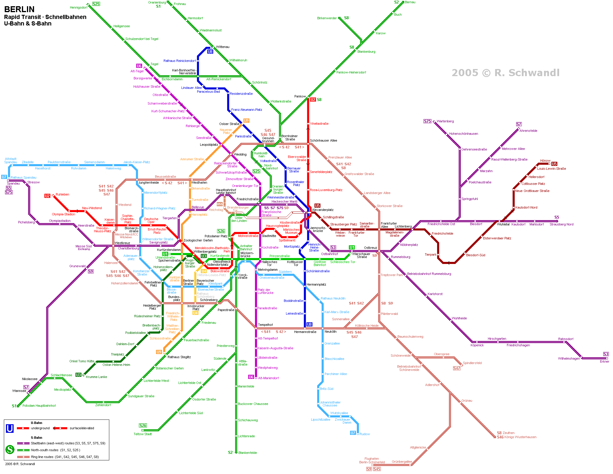 метро берлина схема