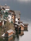 Домики на берегу озера Халльштеттер-Зе