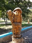 Деревянные скульптуры в Парке авиастроителей