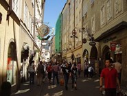 Улица Getreidegasse в Зальцбурге
