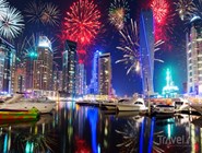 Новогодние фейерверки над Дубаем