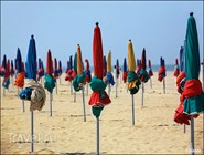 Пляж в Довиле, Франция