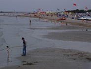 Пляж в Триесте во время отлива