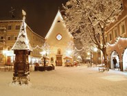 Снежная ночь в Валь-Гардене