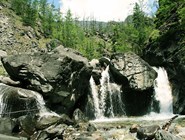 водопад на горе Кынгарга