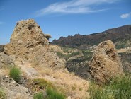 Пейзаж в горной части Калабрии. Вид с Pentadattilo