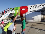 Посадка в самолет TAP Portugal