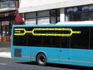 Схема куста маршрутов на борту автобуса