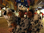 Семья далматинцев на карнавале в Беллинцоне