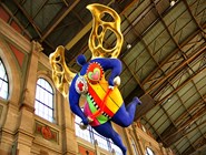 Ангел-хранитель Цюриха и прибывающих в него путешественников - скульптура под потолком цюрихского вокзала
