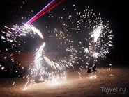 Новогодний фейерверк на курорте "Красное озеро"
