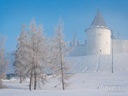 Казанский кремль под снегом