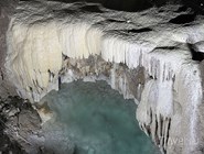 Сталагмит "Белая гора". Новоафонская пещера