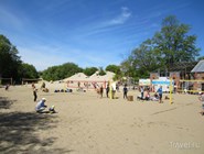 Площадка для пляжного волейбола в Зеленоградске