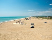 Вид на главный пляж Благи в сторону Бугазской косы