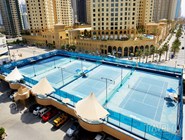 Теннисные корты в Jumeirah Beach Resort