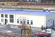 Строительство вокзала станции Первомайская, июнь 2006 года. Фото: parovoz.com