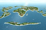 Очертаниями острова будут напоминать какую-либо страну или целый континент. // AFP