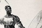 Единственное сохранившееся прижизненное изображение Шаки. // Wikipedia
