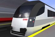 Эскиз внешнего вида поезда railjet // oebb.at