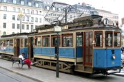 Трамвай на конечной станции Норрмальмстори (Norrmalmstorg). // Wikipedia