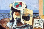Натюрморт с гитарой у окна. Пабло Пикассо.