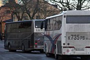 Российские автобусы на смотровой площадке Fjällgatan. // askjoh.se