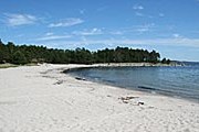 Песчаный пляж острова Ноттарё // fiabiten.blogg.se