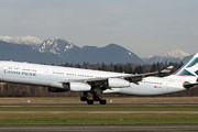 Самолет авиакомпании Cathay Pacific // Airliners.net