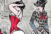 На выставке представлены не только платья, но и иллюстрации. // stadtmuseum-online.de