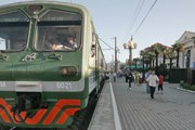 Электричка в Гагру на адлерском вокзале // rzd.ru