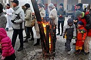 На улицах Варшавы можно будет погреться у огня. // zw.com.pl