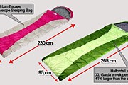 Спальник размера XL значительно комфортнее стандартного. // dailymail.co.uk