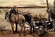 На выставке также будут представлены акварели художника. // tretyakovgallery.ru