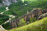 "Ленские столбы" привлекают туристов пейзажами. // istockphoto.com