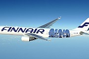 Новая ливрея Airbus 330 от Marimekko // Finnair