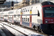 Двухэтажный поезд в Швейцарии // Travel.ru