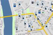 На карте отмечены важные для туристов места. // maps.navicom.ru