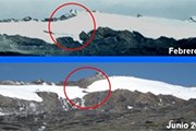Ледник теряет снежный покров. // scribol.com