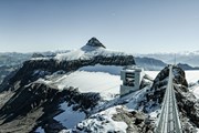 Стеклянный мост протянется на 100 метров. // Glacier 3000, Proalps