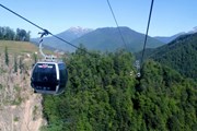 Канатная дорога на "Розе Хутор" летом // riderhelp.ru