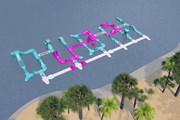 Аттракционы разместились на поверхности воды. // 7days.ae