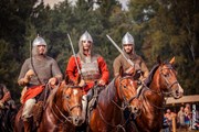 Три богатыря с фестиваля "Былинафест" // ratobor.com