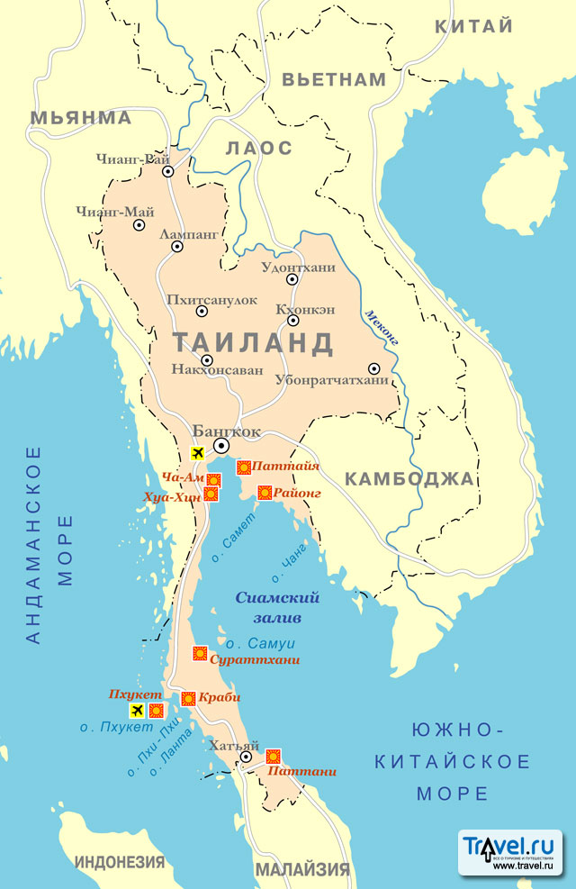 Таиланд Карта